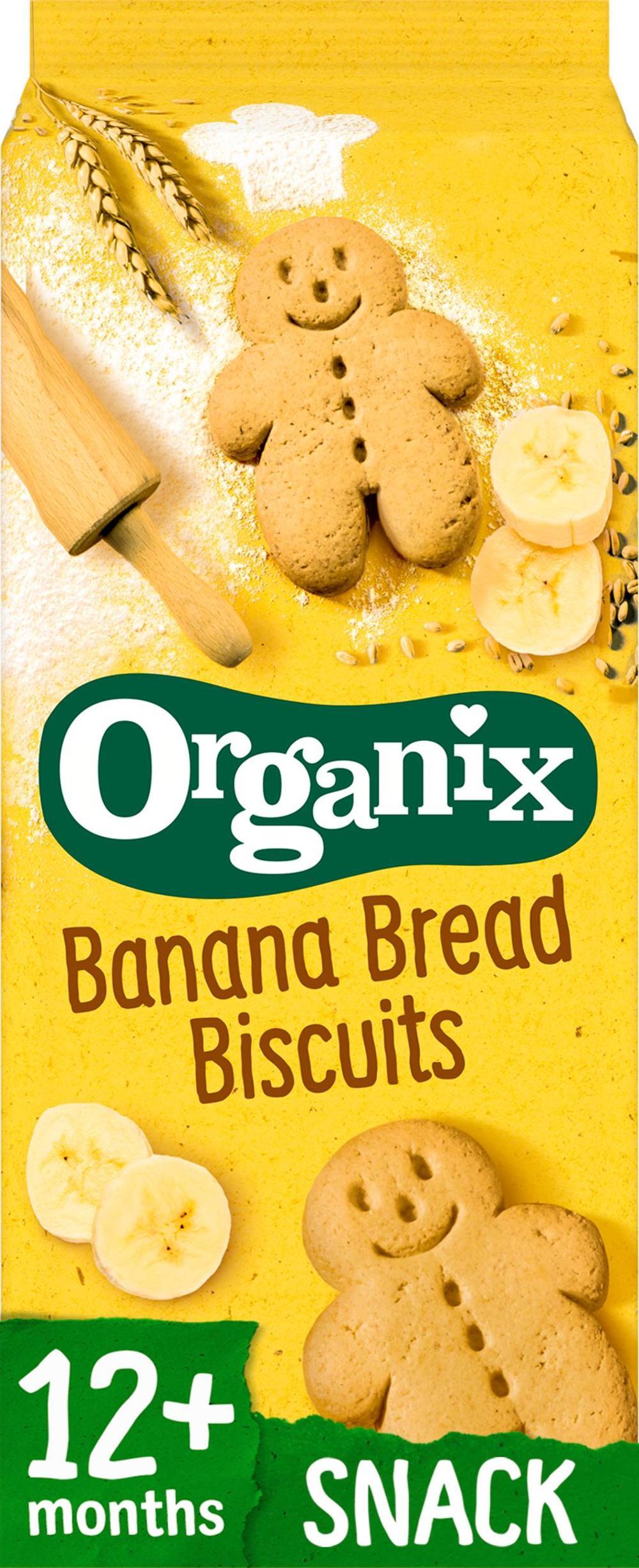 Organix_Banana Bread Biscuits Toddler Snacks 135g