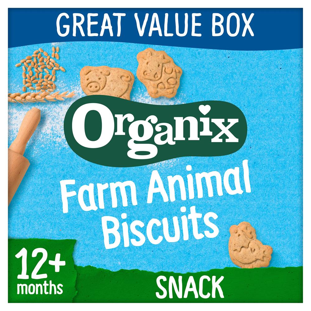 Organix_Farm Animal Organic Toddler Snack Biscuits 100g