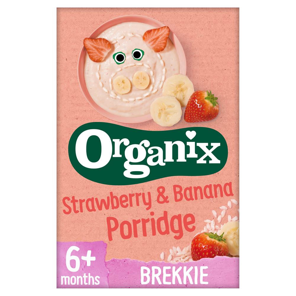 Organix_Strawberry & Banana Organic Baby Porridge 120g