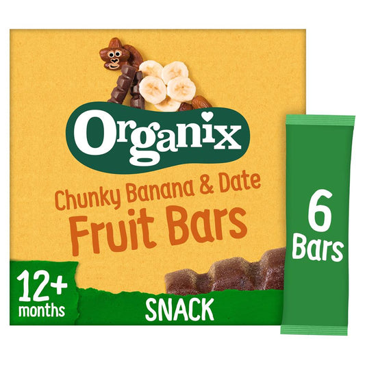 Organix_Banana & Date Organic Fruit Snack Bar Multipack 6x17g