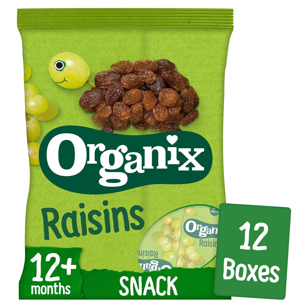 Organix_Mini Organic Raisin Fruit Snack Boxes Multipack 168g