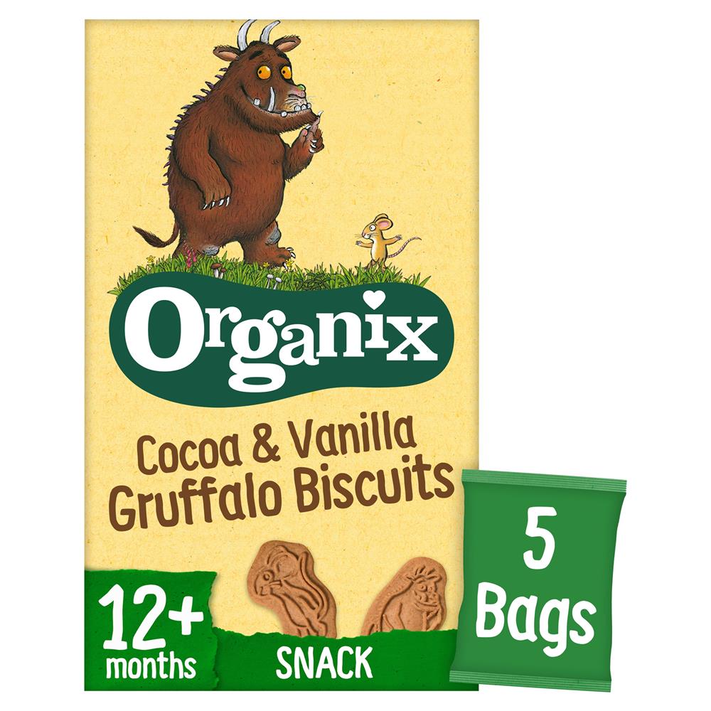 Organix_Gruffalo Cocoa & Vanilla Biscuits Multipacks 5 x 20g