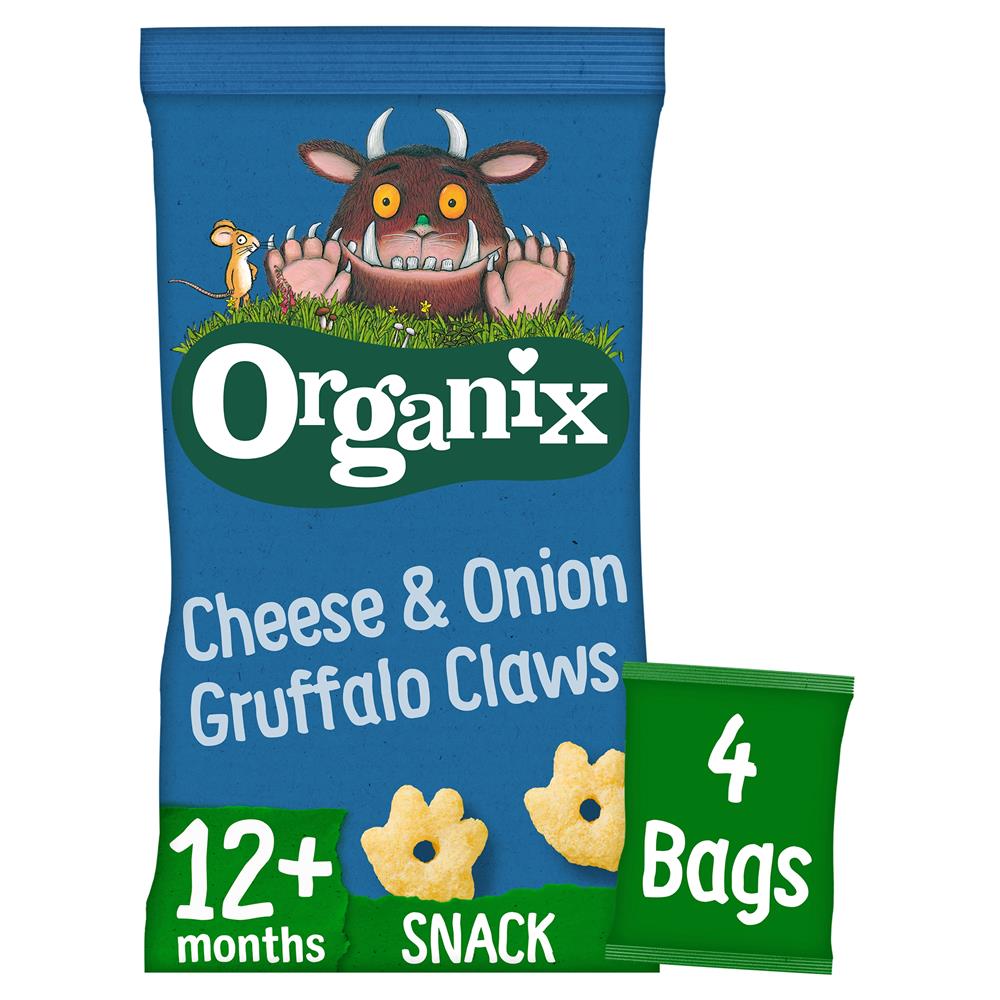 Organix_Cheese & Onion Gruffalo Claws Multipack 4 x 15g