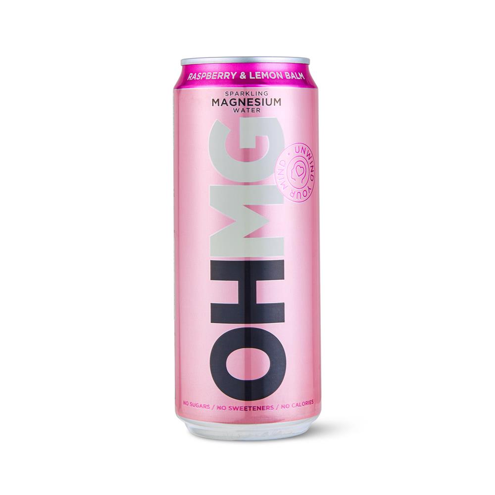 OHMG_Raspberry & Lemon Balm Magnesium water 330ml-pack of 4