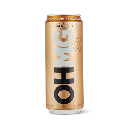 OHMG_Peach & Rosemary Ashwagandha Sparkling water 330ml