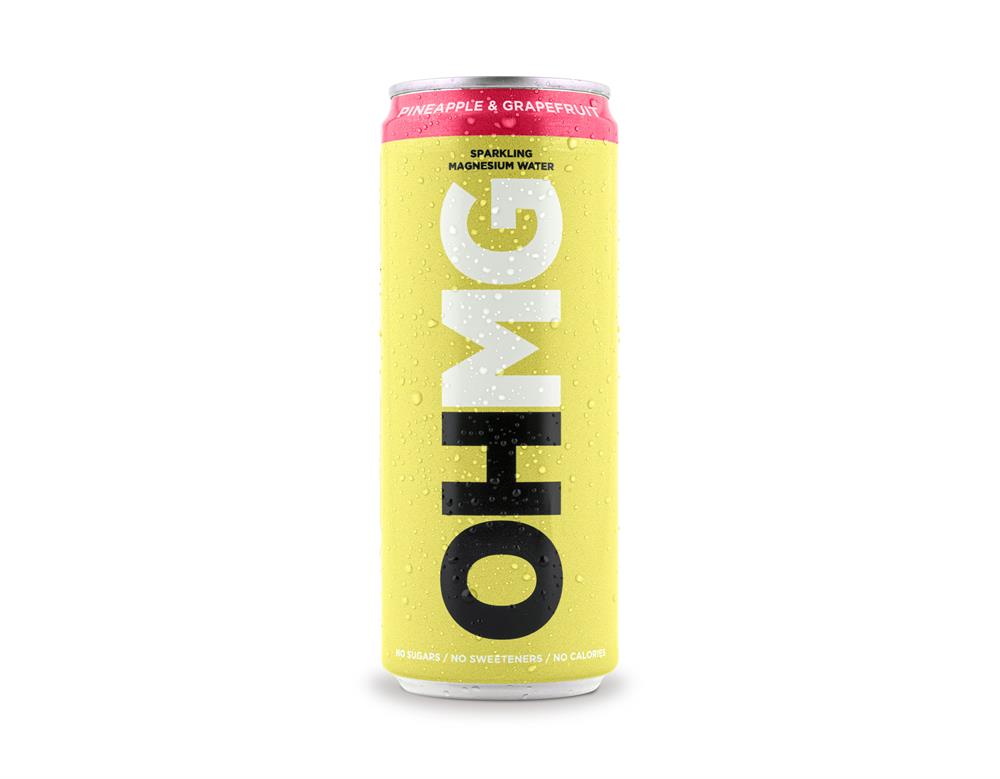 OHMG_Pineapple & Grapefruit + Vitamin D Magnesium Water 330 ml-Pack of 4