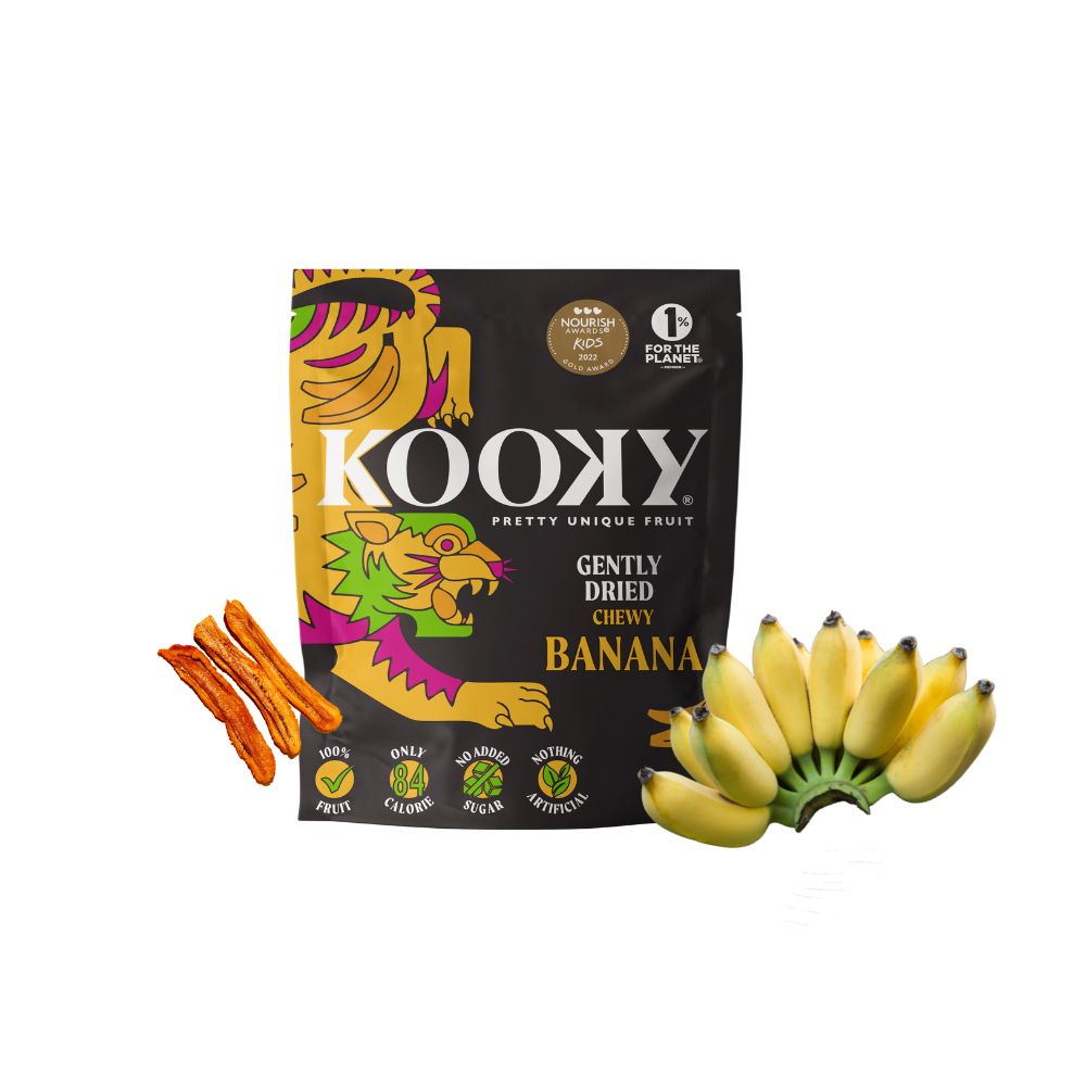 Gently Dried Banana - Chewy-pack of 12