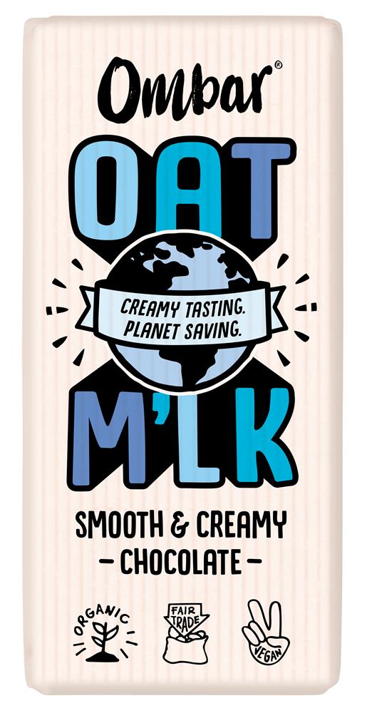 Ombar_Oat M'lk Smooth & Creamy Chocolate Bar 70g-Pack of 10