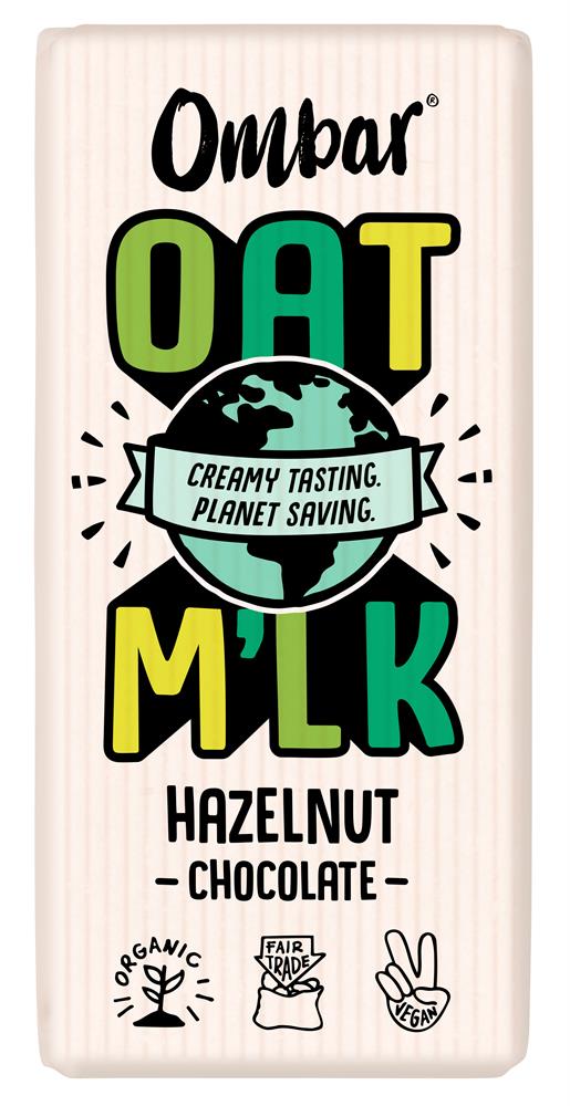 Ombar_Oat M'lk Hazelnut Chocolate Bar 70g-Pack of 10
