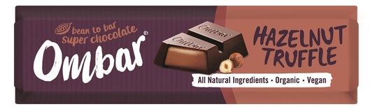 Ombar_Hazelnut Truffle Filled Chocolate Bar 42g-pack of 15