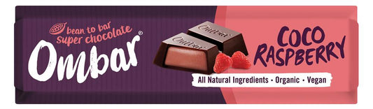 Ombar_Coco Raspberry Filled Chocolate Bar 42g-Pack of 15