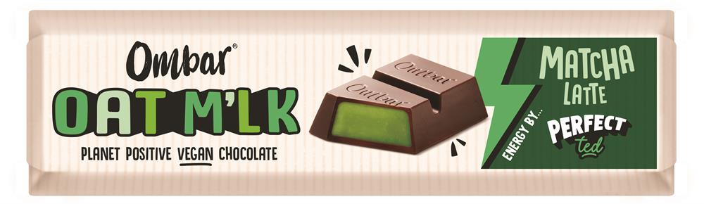 Ombar_Perfect Ted Oat M'lk Matcha Latte Filled Chocolate Bar 42g-Pack of 15