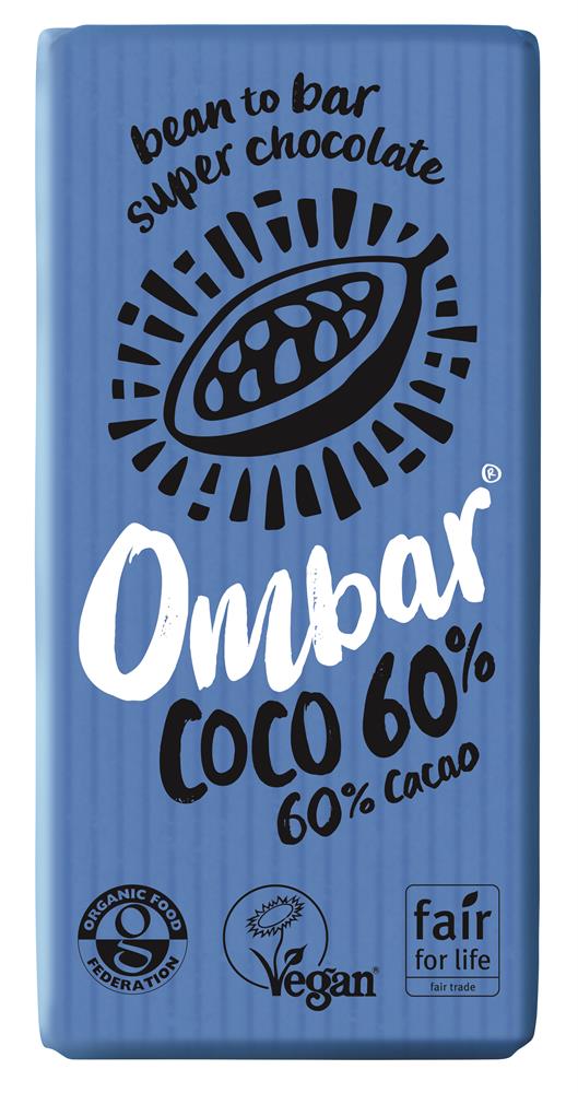 Ombar_Coco 60% 35g organic and vegan-Pack of 10