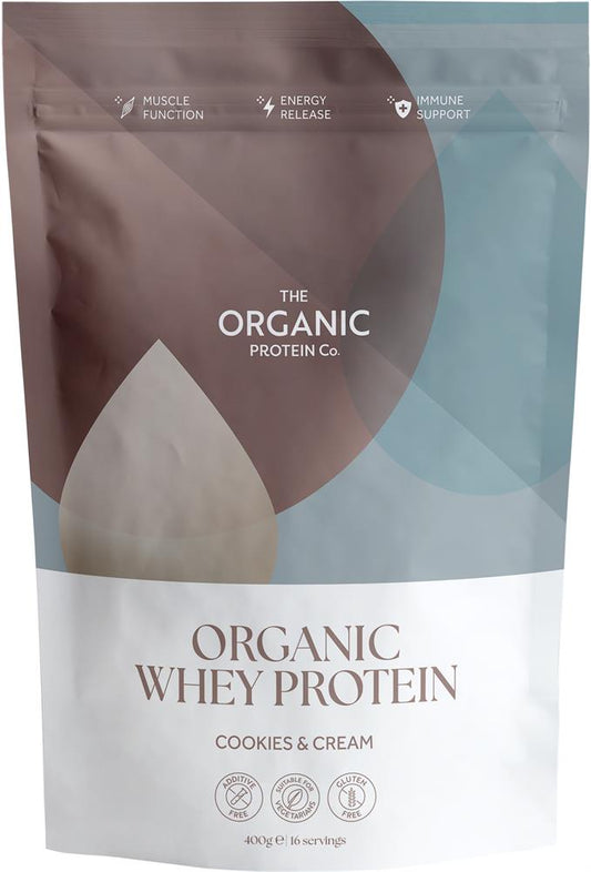 The Organic Protein Co_Cookies & Cream Organic Whey Protein Powder 400 g