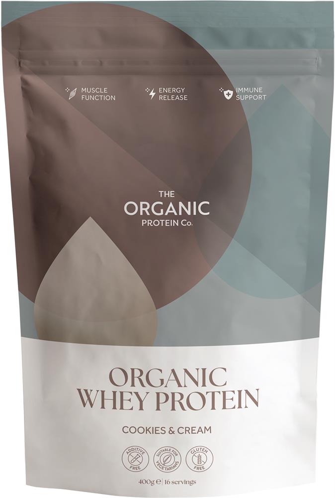 The Organic Protein Co_Cookies & Cream Organic Whey Protein Powder 1.2 kg
