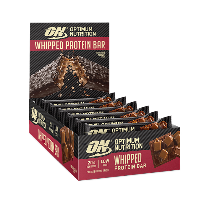 Optimum Nutrition Whipped Protein Bar 10x68g White Chocolate Salted Caramel & Peanut