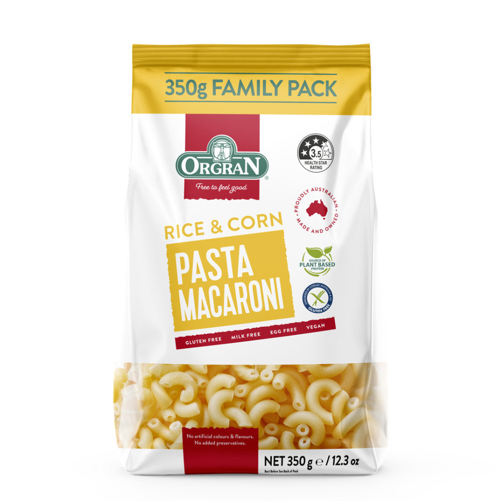 Orgran_Rice & Corn Macaroni 350g