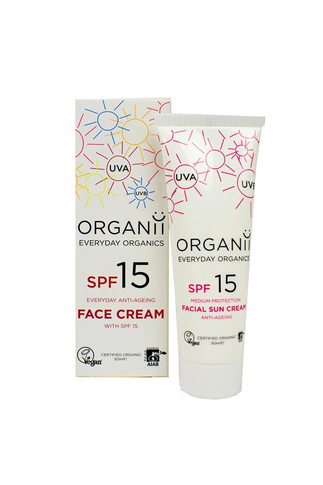 Organii_SPF15 Anti Ageing Facial Sun Cream