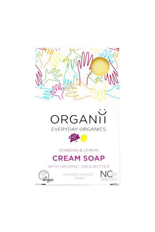 Organii_Verbena & Lemon Cream Soap-Pack of 2