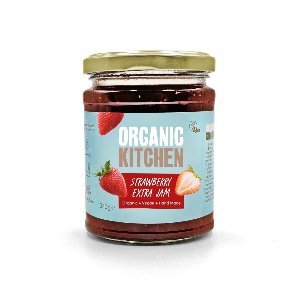 Organic Kitchen_Organic Strawberry Extra Fruit Jam 340g
