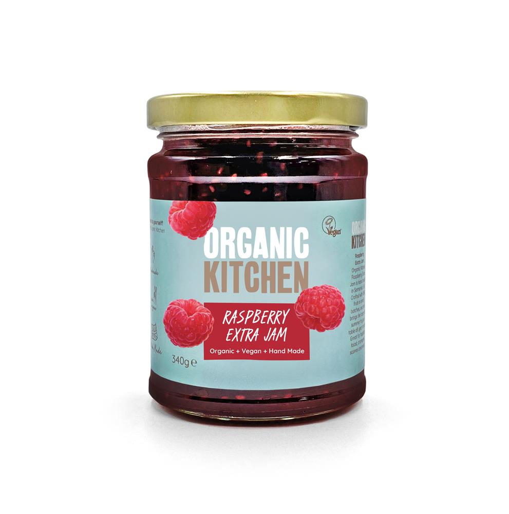 Organic Kitchen_Organic Raspberry Extra Fruit Jam 340g