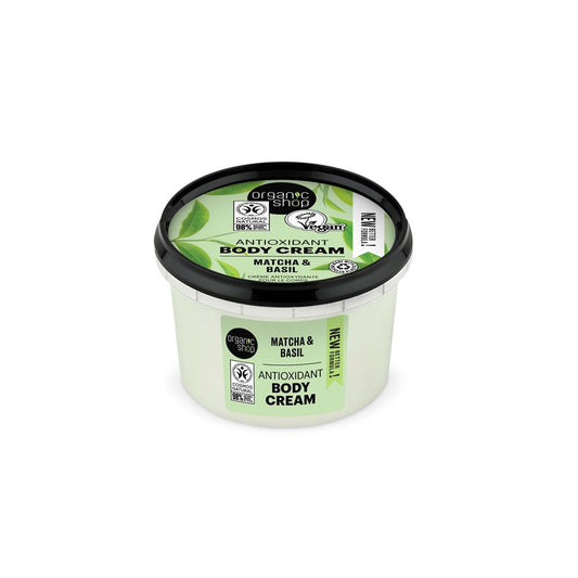 Organic Shop_OS Antioxidant Body Cream Matcha & Basil (250ml)