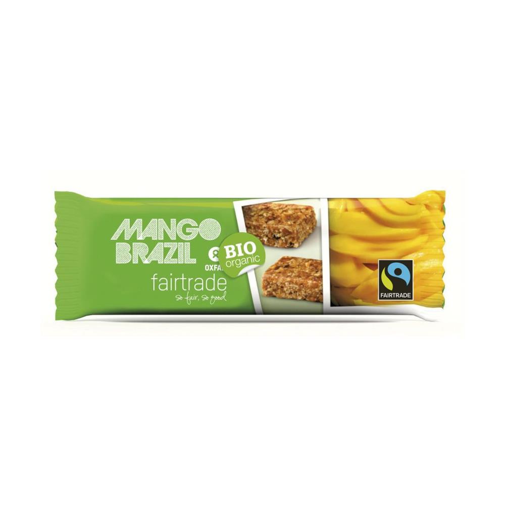 Oxfam Fair Trade_- ORGANIC Mango-Brazil Nut Bar 40g-pack of 28