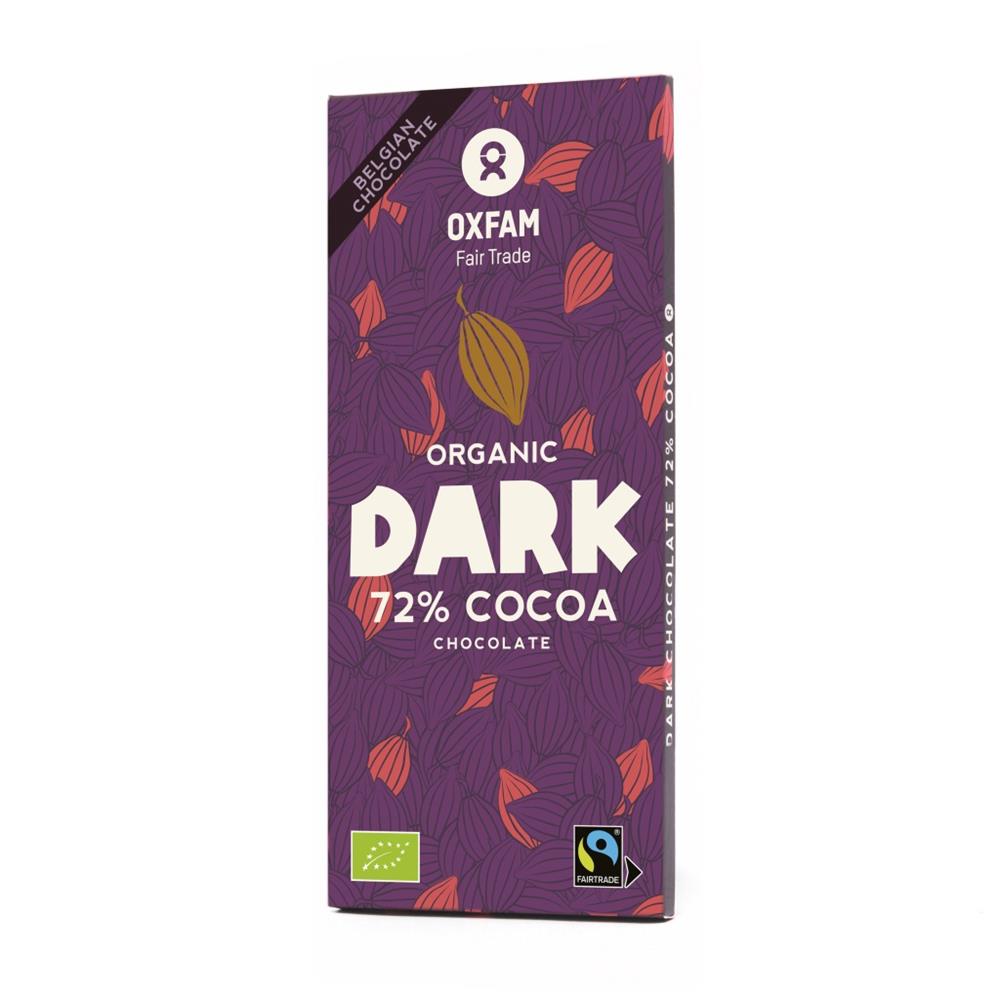 Oxfam Fair Trade_- ORGANIC Dark Chocolate 72% 100g-pack of 3