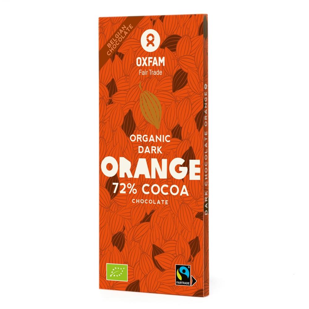 Oxfam Fair Trade_- ORGANIC Dark Chocolate Orange 100g-pack of 3
