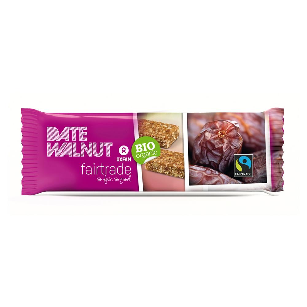 Oxfam Fair Trade_- ORGANIC Date-Walnut Bar 40g-pack of 28