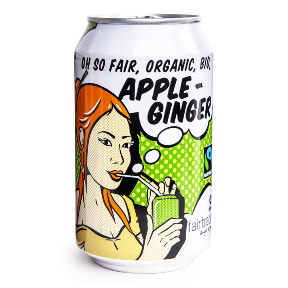Oxfam Fair Trade_- ORGANIC Apple-Ginger 330ml-pack of 12