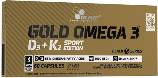 Olimp Sport Nutrition Gold Omega 3 D3+K2 60 Caps