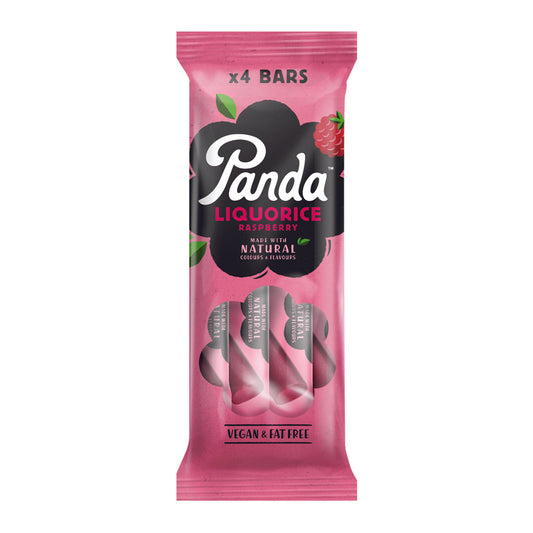 Panda_Raspberry Liquorice 4 Bar Pack 4 x 32 g-pack of 18