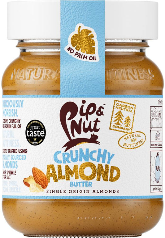 Pip and Nut_Crunchy Almond Butter Jar 170g