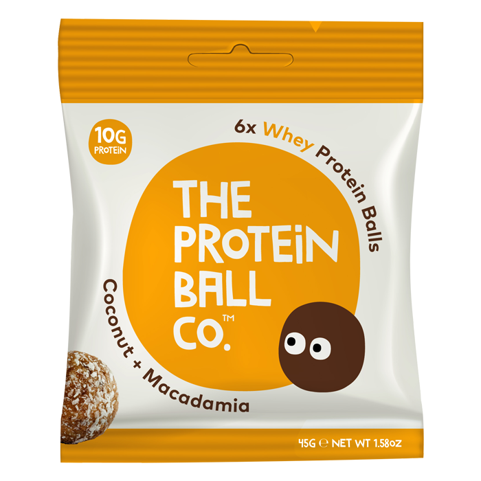 The Protein Ball Co Whey Protein Balls 10x45g Cacao & Orange