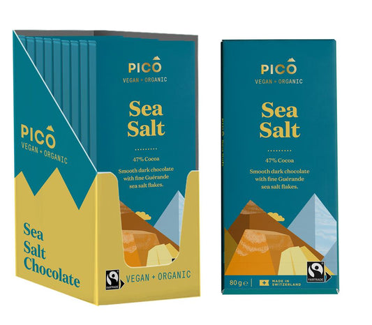 Pico_Organic Sea Salt Chocolate Bar 80g-Pack of 2