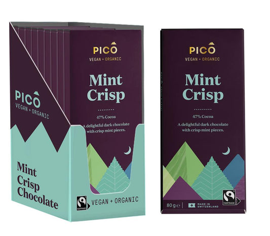 Pico_Organic Mint Crisp Chocolate 80g-Pack of 2