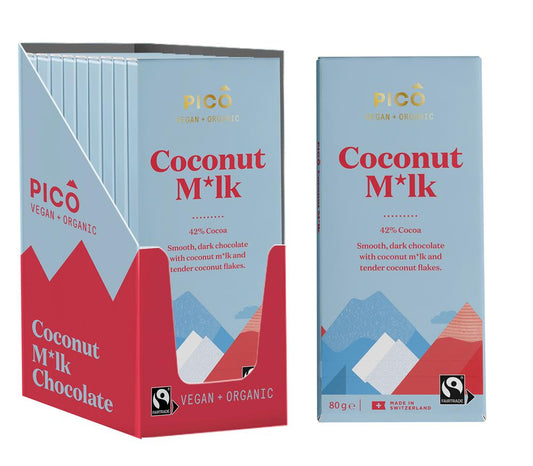 Pico_Organic Coconut M*lk Chocolate 80g-pack of 2