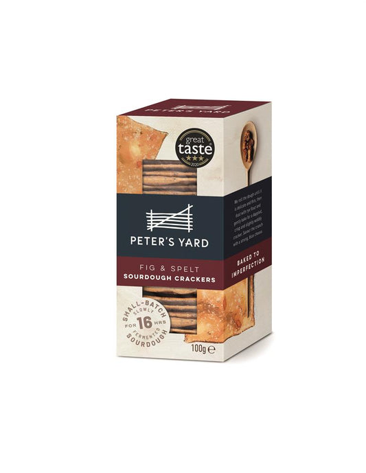 Peters Yard_Peter's Yard Fig & Spelt Sourdough Crackers 100g-Pack of 2