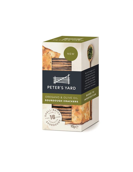 Peters Yard_Peter's Yard Oregano & Olive Oil Sourdough Crackers 90g-Pack of 2