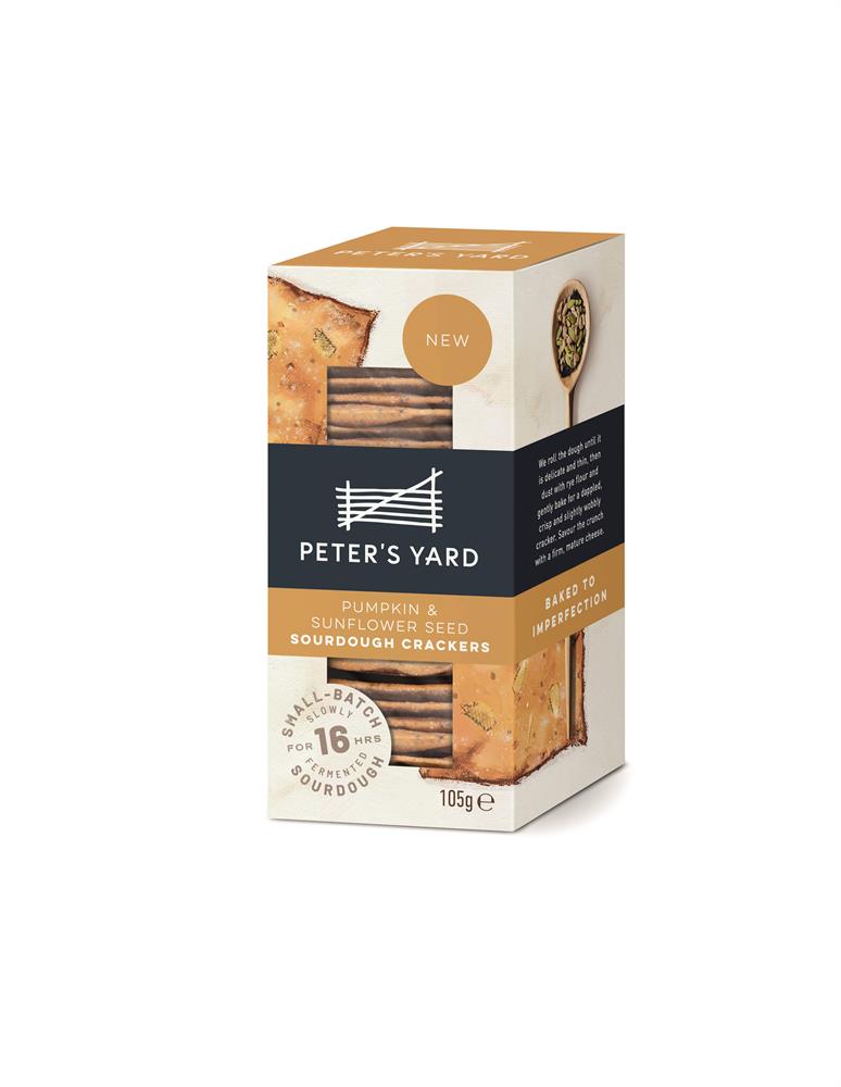 Peters Yard_Peter's Yard Pumpkin & Sunflower Seed Sourdough Crackers 105g-Pack of 2