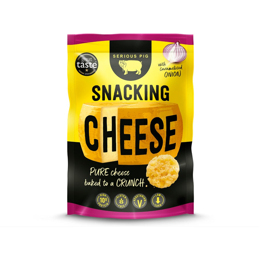 Serious Pig_Snacking Cheese with Onion 24g-pack of 12