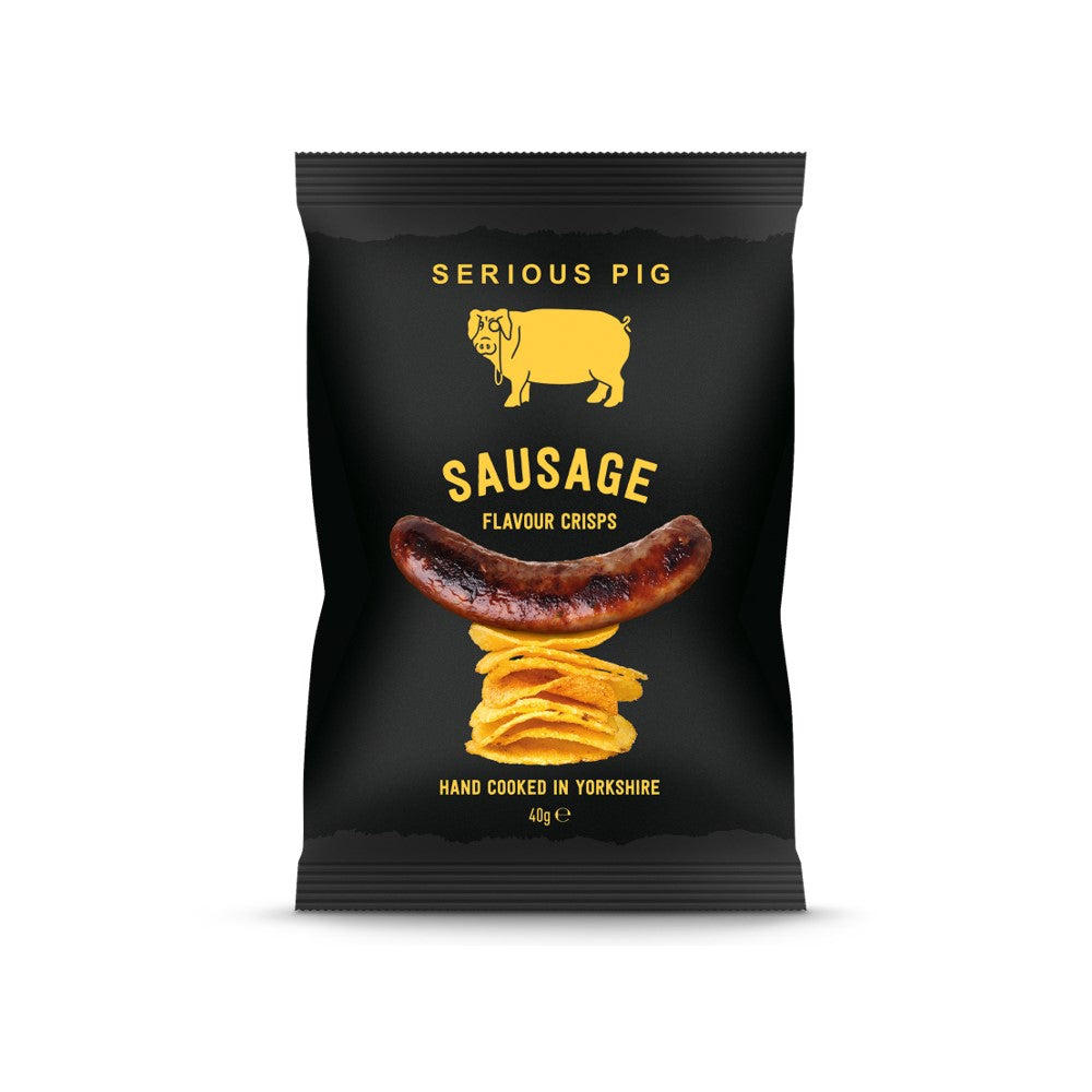 Serious Pig_Sausage Flavour Crisps 40g-pack of 24