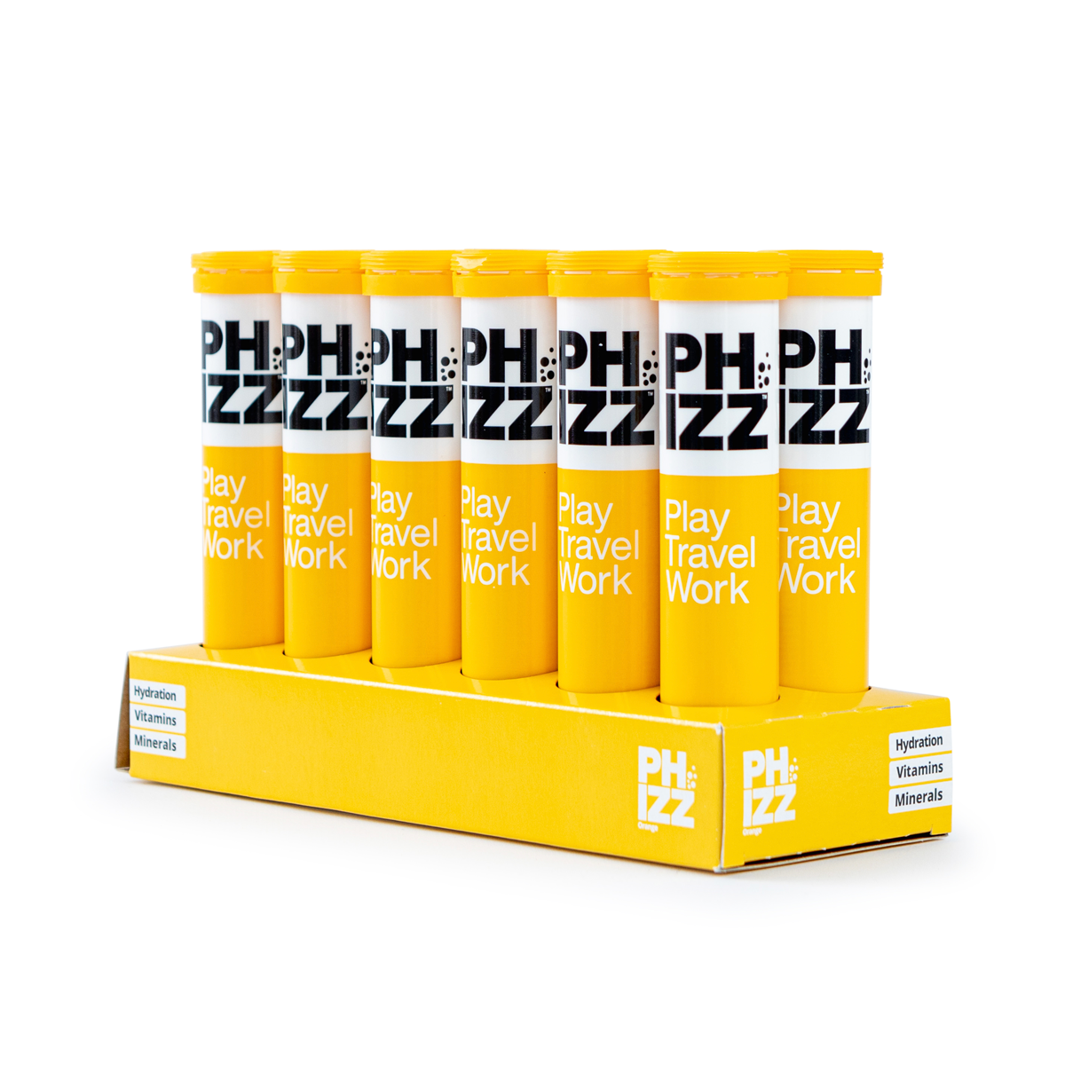 Phizz 2-in-1 Multivitamin & Rehydration Electrolyte Effervescent 12x20 Tabs Orange