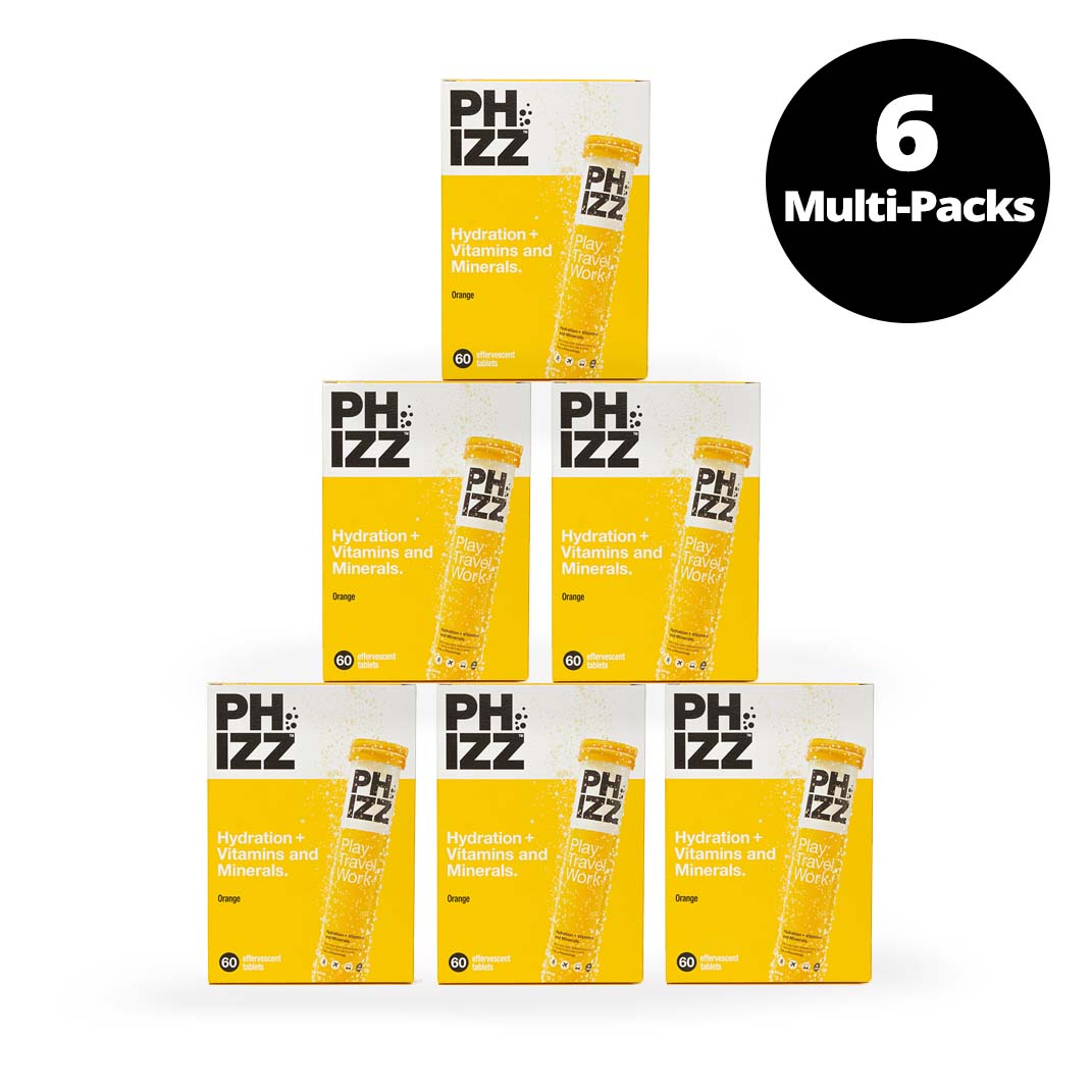 Phizz 2-in-1 Multivitamin & Rehydration Electrolyte Effervescent 12x20 Tabs Orange