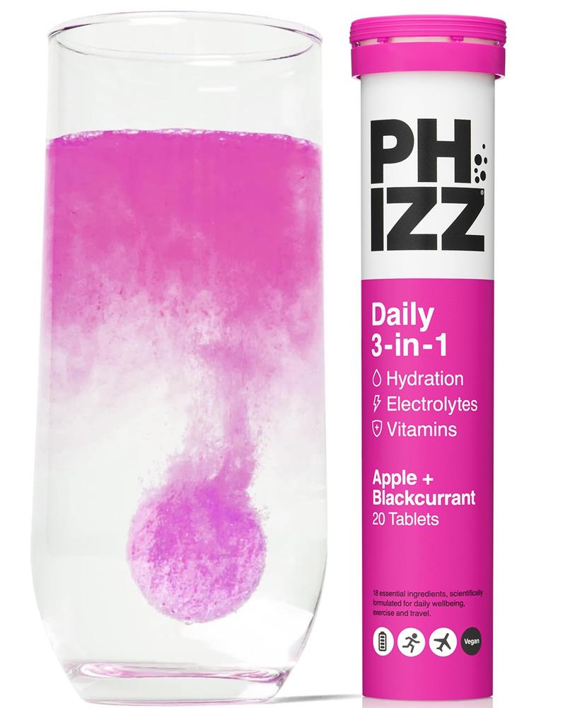 Phizz_3in1 Hydration Electrolytes Vitamins - App&Bcurrant - 20 Tabs