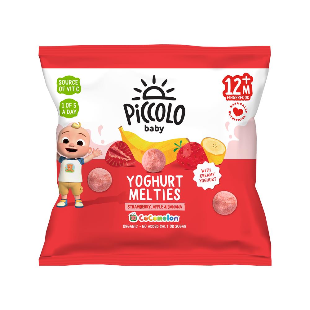 Piccolo_Piccolo Organic Apple Banana Strawberry Yoghurt Melties 6g