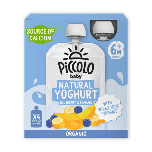Piccolo_Piccolo Organic Blueberry & Banana Yoghurt Multipack 4x100g