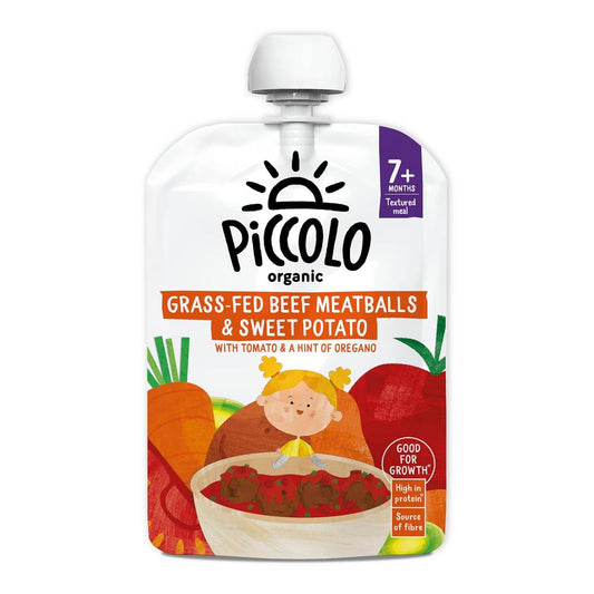Piccolo_Sweet Potato & Grass-Fed Beef Meatballs 130g-Pack of 7