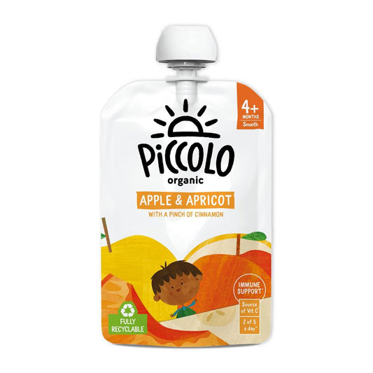 Piccolo_Organic Apple & Apricot Stage 1 100g-pack of 5